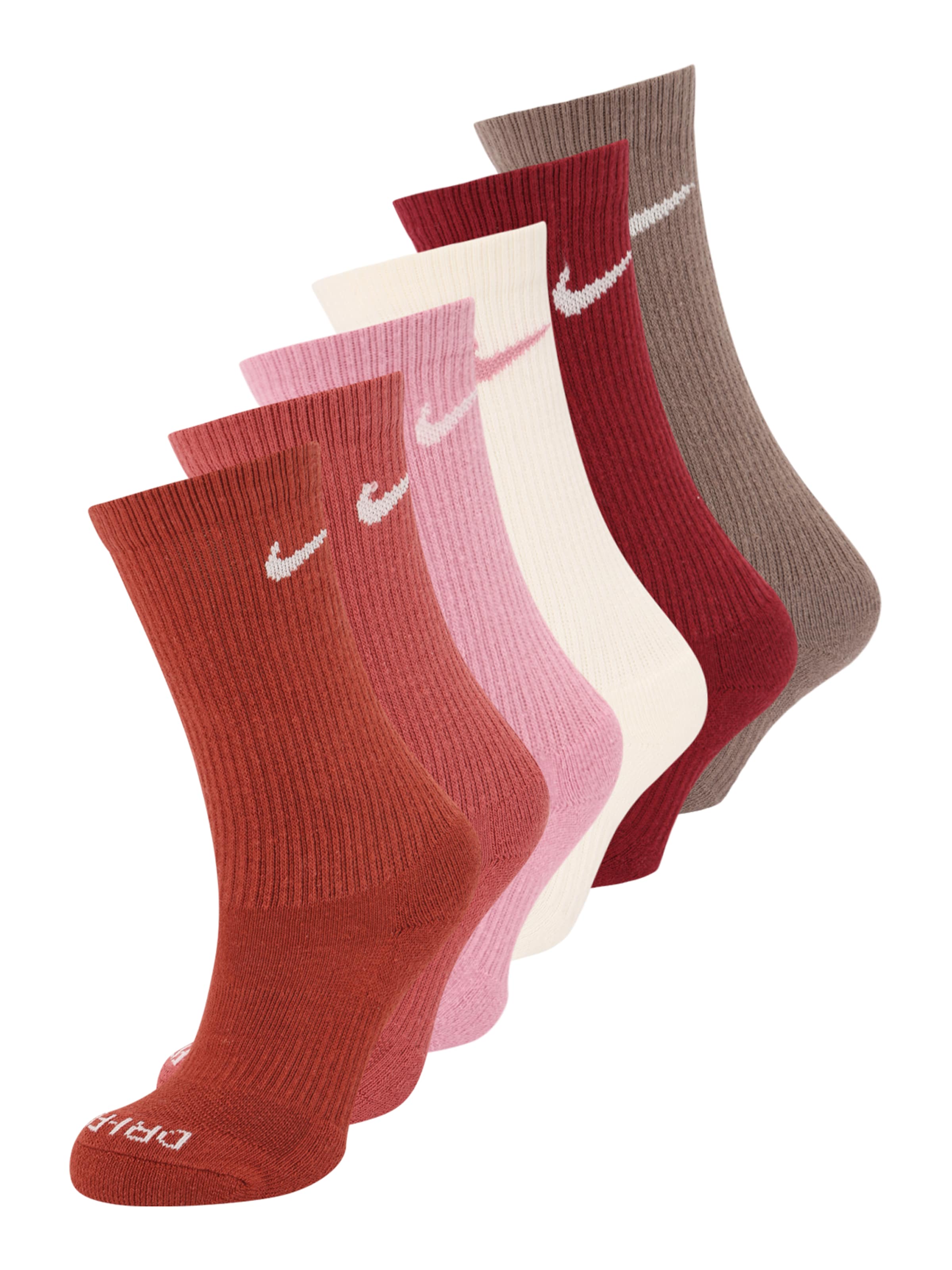 NIKE - Calcetines deportivos 'Everyday Plus' en beige: frente