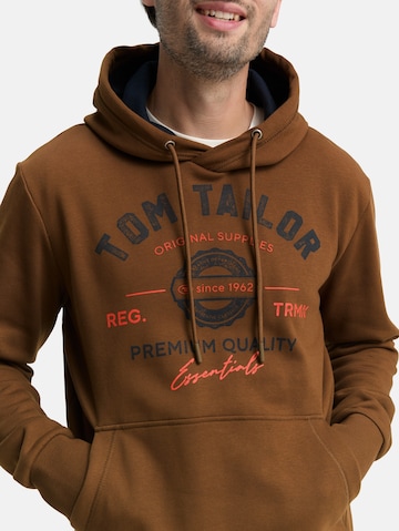 TOM TAILOR Sweatshirt in Bruin