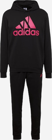 ADIDAS SPORTSWEAR Tracksuit in Black: front