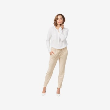 STEHMANN Tapered Hose 'Roxana' in Beige