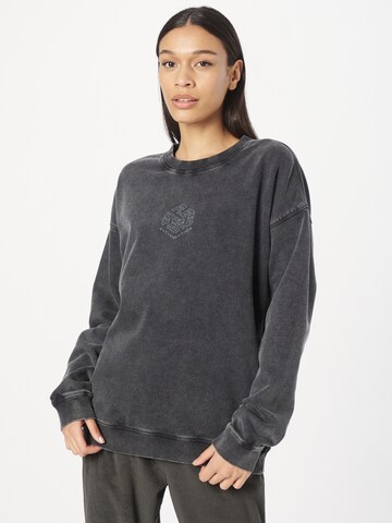 P.E NationSweater majica - crna boja: prednji dio