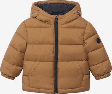 MANGO KIDS Winter Jacket 'Aldo' in Brown: front