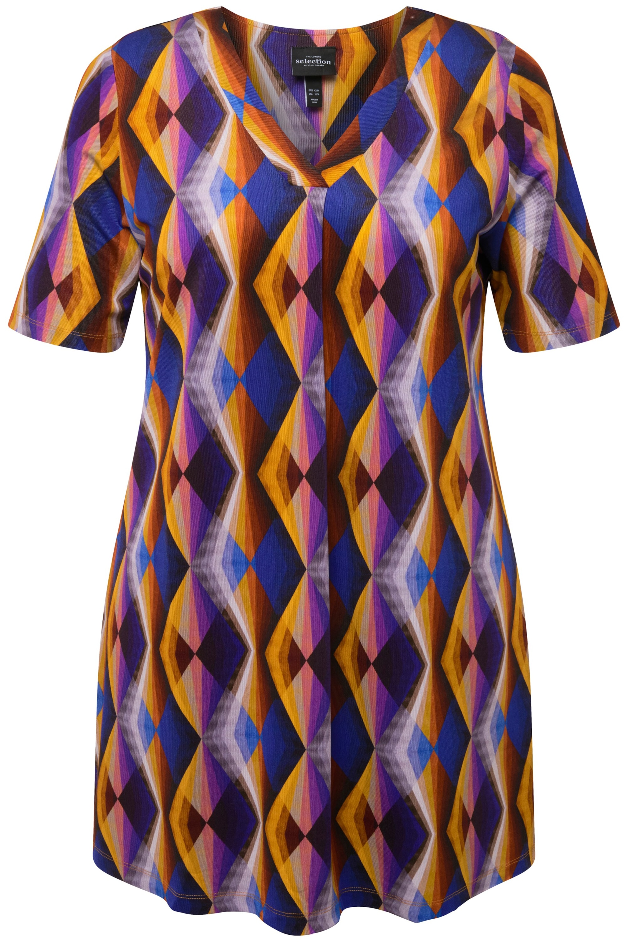 Ulla Popken Shirt in Gemengde kleuren: voorkant