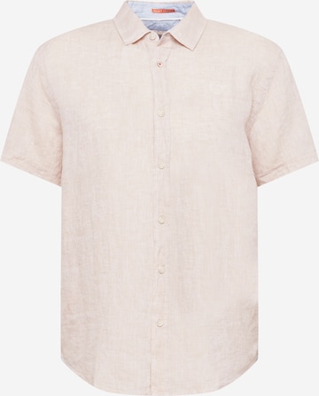 CAMP DAVID Button Up Shirt in Beige: front