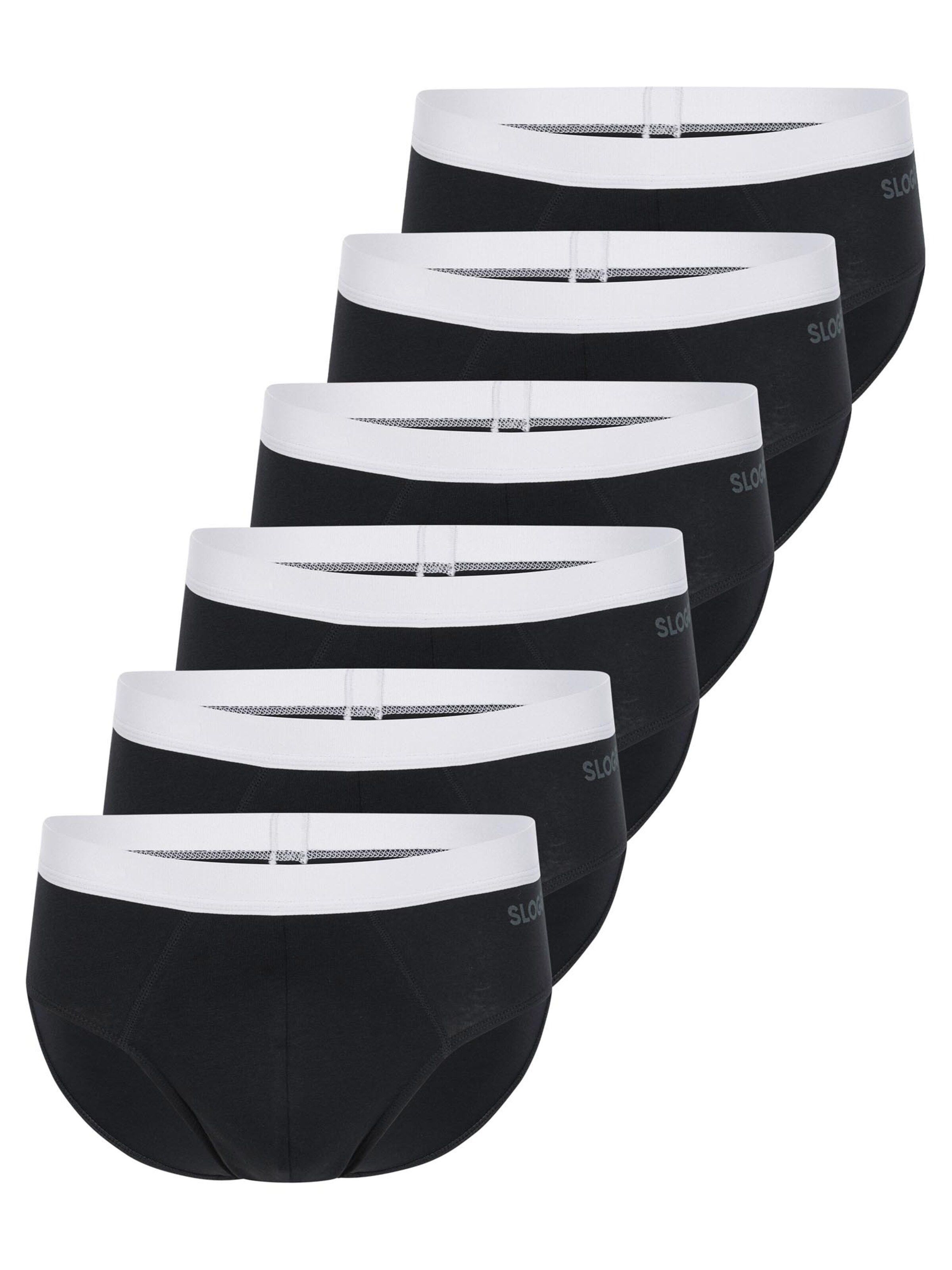 SLOGGI Slip 'men GO ABC 2.0'‌‌‌‌‌‌‌‌‌ in Schwarz: Vorderseite