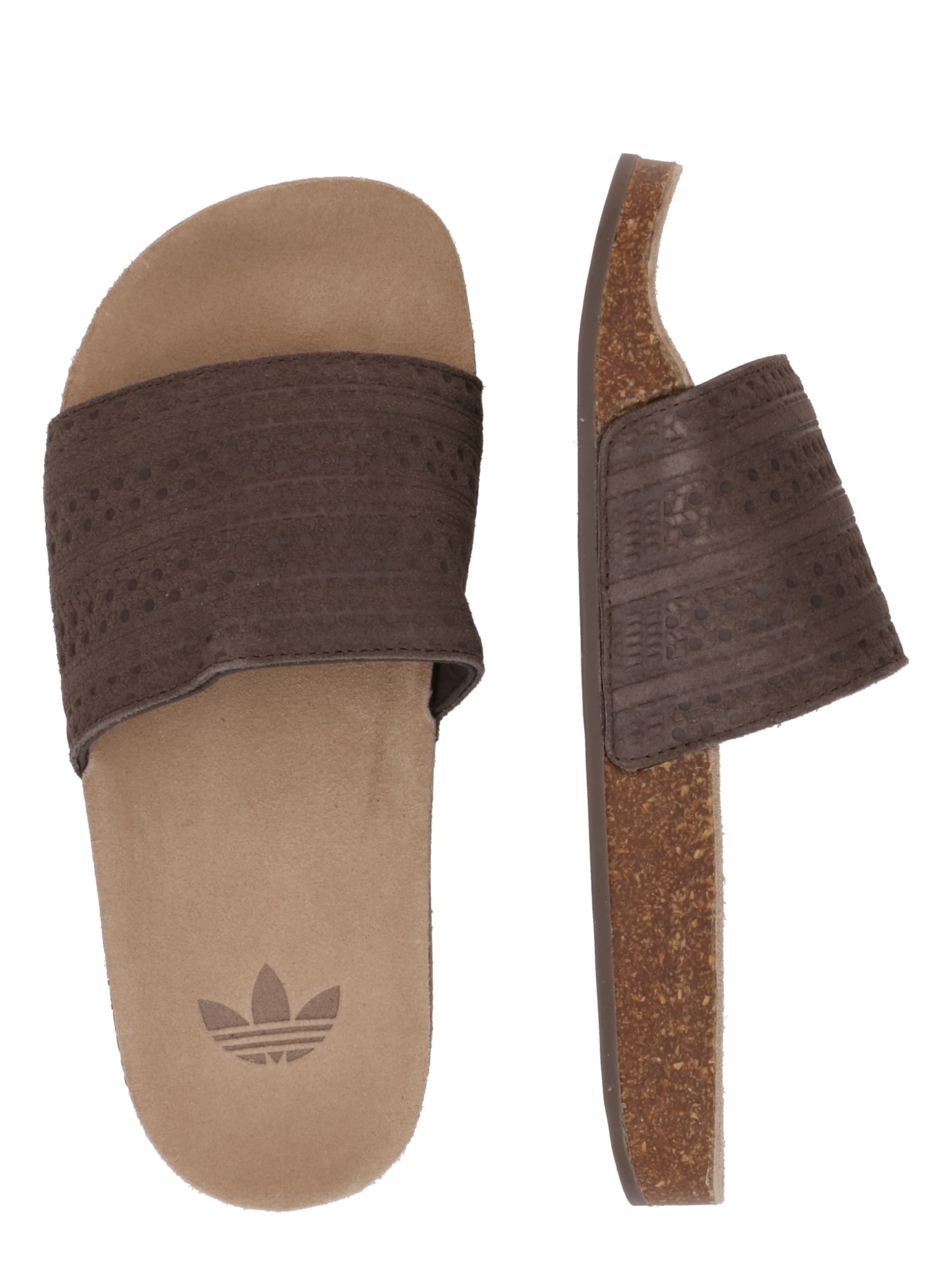 ADIDAS ORIGINALS Pantoletter 'ADILETTE' i brun