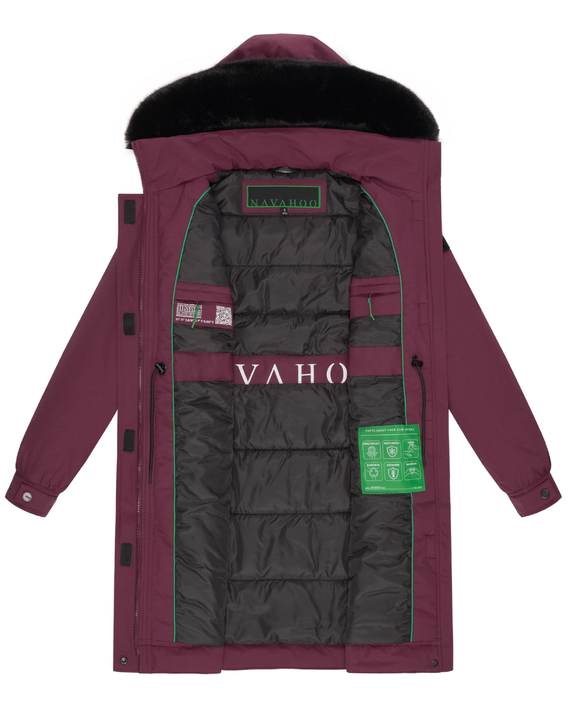 NAVAHOO Ανοιξιάτικο και φθινοπωρινό παλτό σε κόκκινο