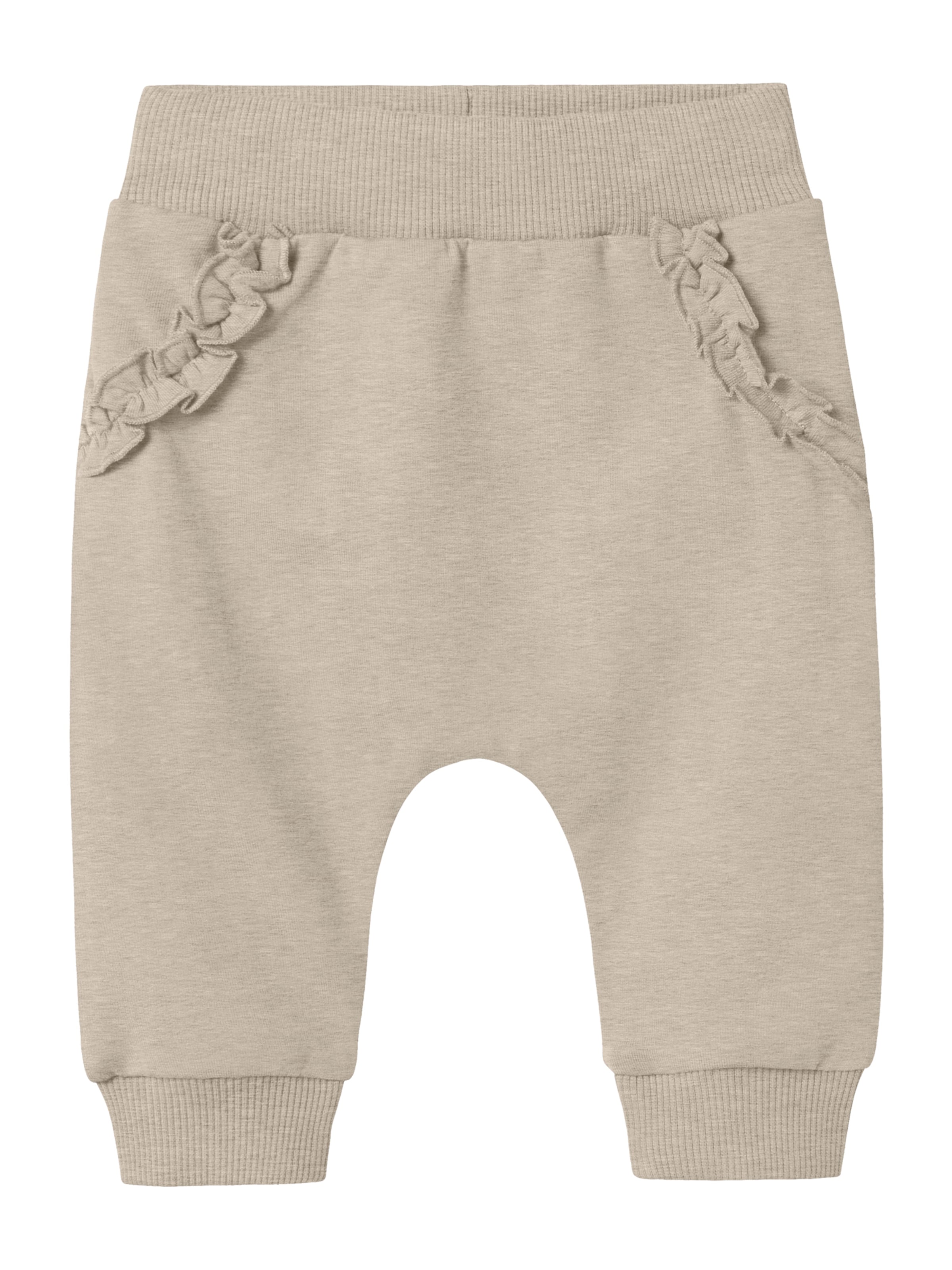 NAME ITTapered Hlače 'NBFNILDA' - bež boja: prednji dio