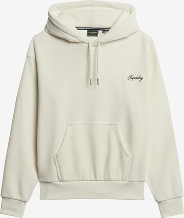 Sweat-shirt Superdry en blanc : devant