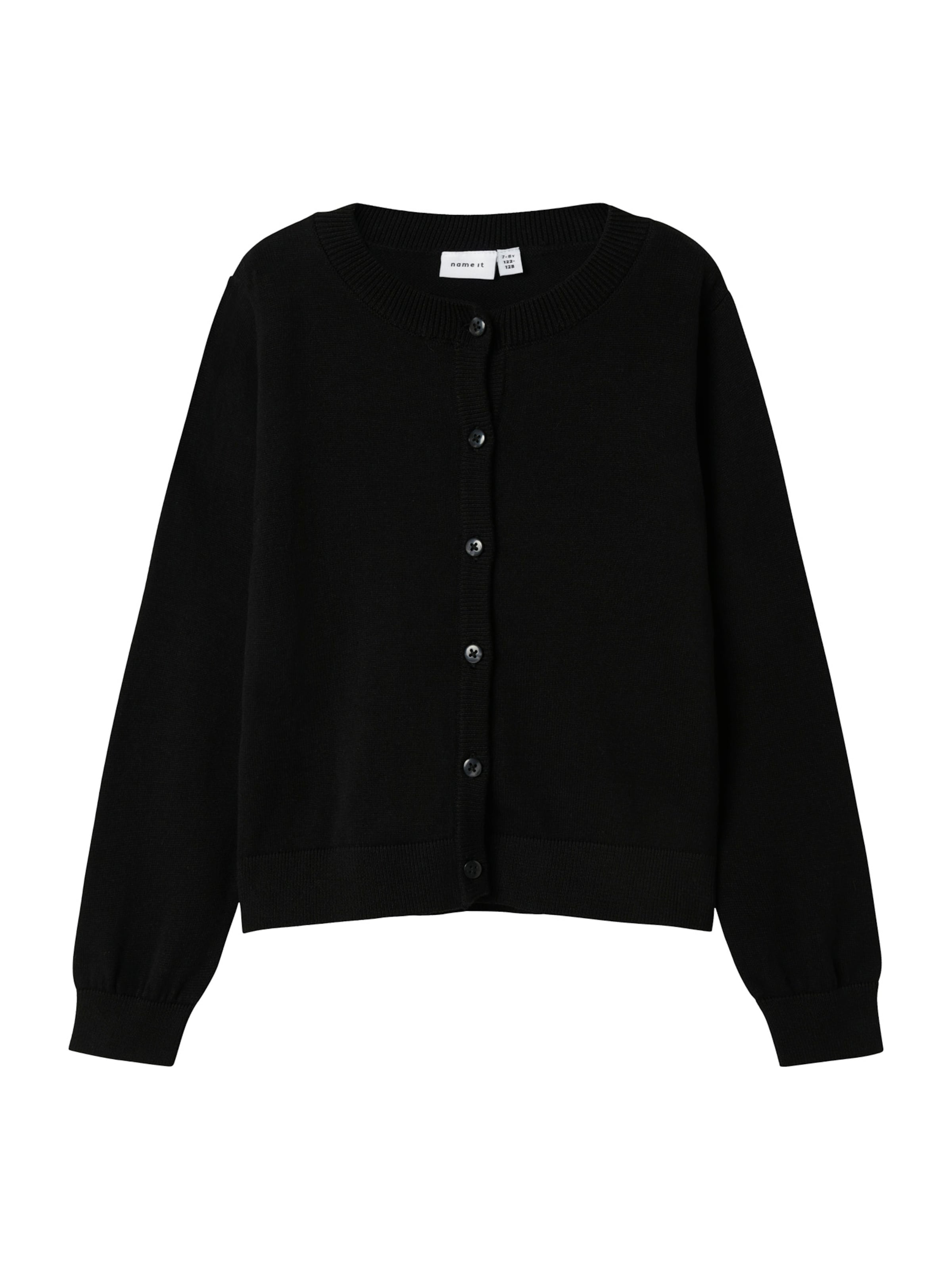 NAME IT Neuletakki &#x27;NKFValane&#x27; värissä musta: etupuoli