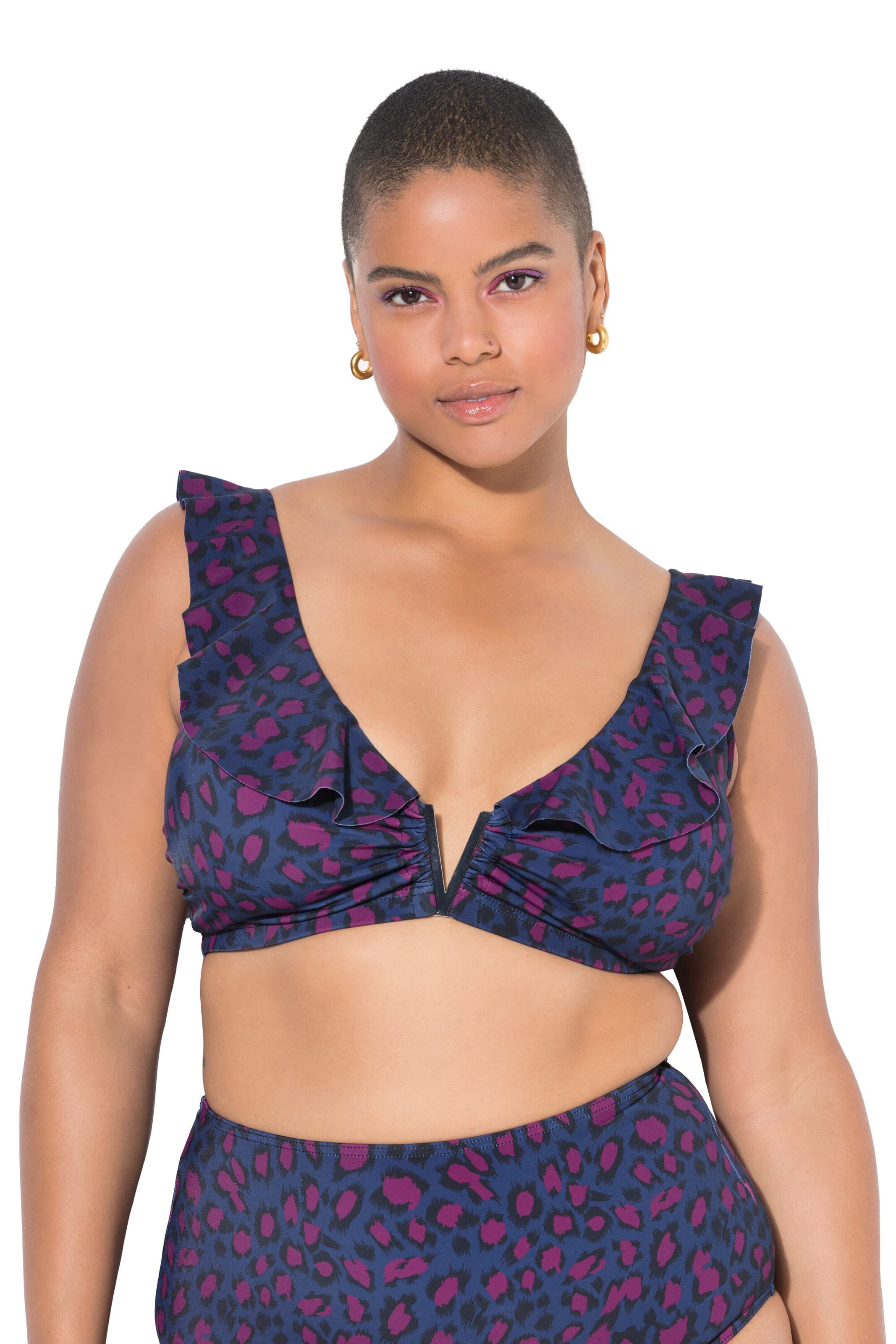 Studio Untold Bustier Bikini in Blau: Vorderseite