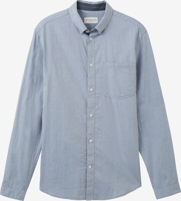 TOM TAILOR Regular fit Button Up Shirt in Blue: front