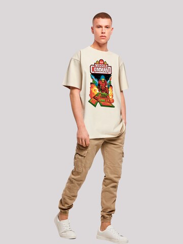 F4NT4STIC T-Shirt 'Arcade Game Atari Retro' in Beige
