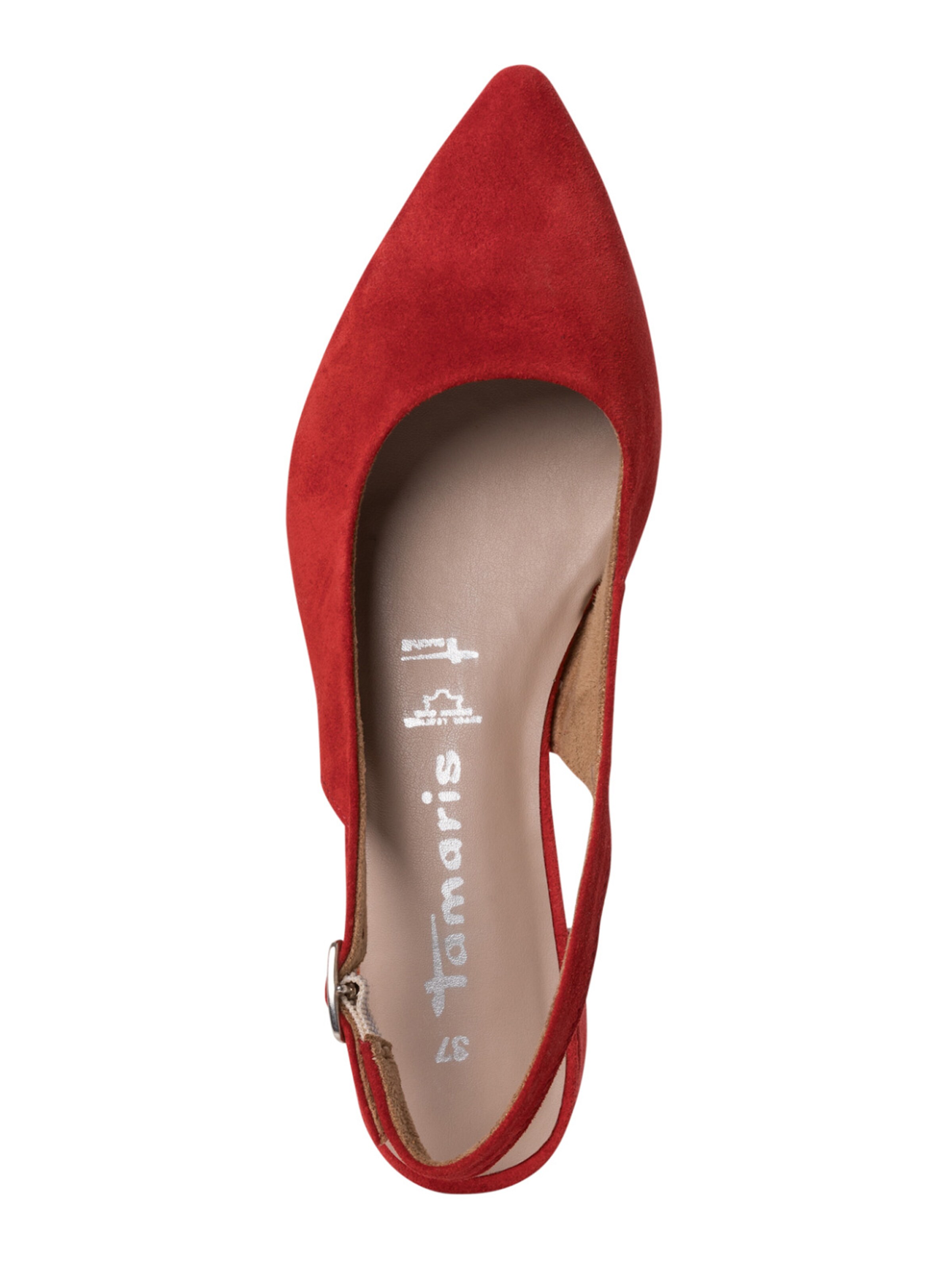 Tamaris - Zapatos destalonado en rojo