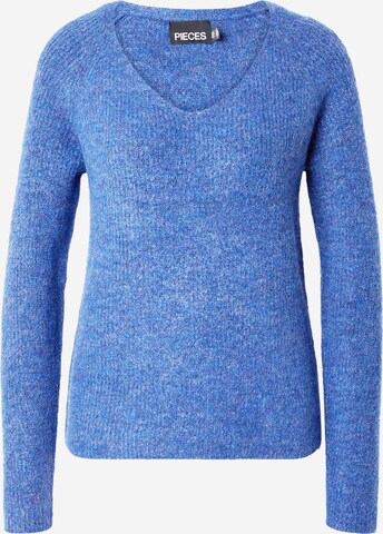 PIECES Sweater 'Ellen' in Blue: front