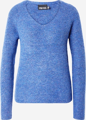 PIECES Sweater 'Ellen' in Blue: front