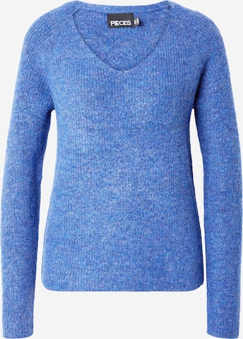 Pull-over 'Ellen' PIECES en bleu : devant