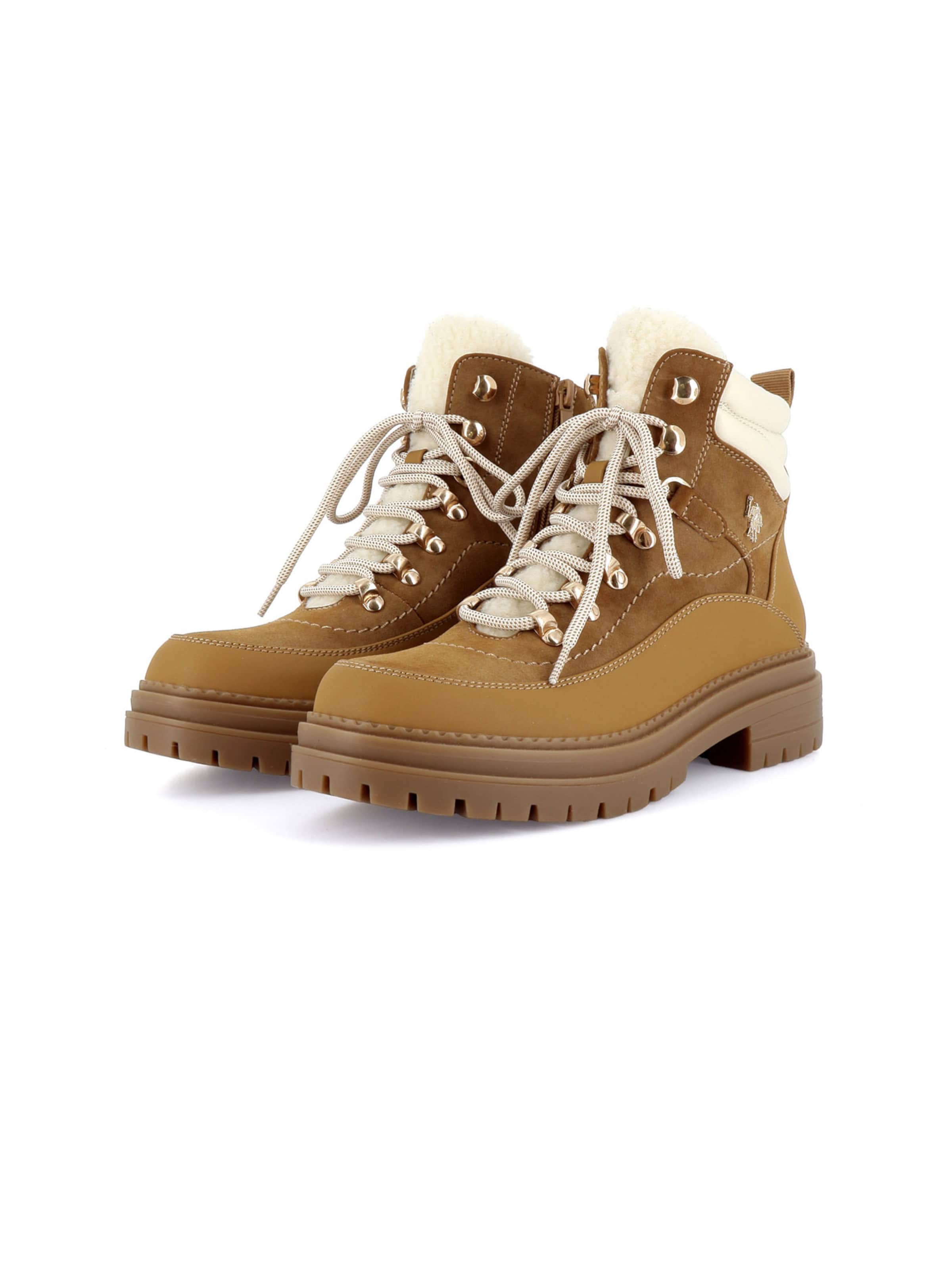 US POLO ASSN. - Botines con cordones en marrón