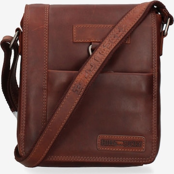 HILL BURRY Schoudertas in Bruin: voorkant