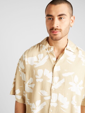 JACK & JONES Comfort Fit Skjorta 'FARO' i brun
