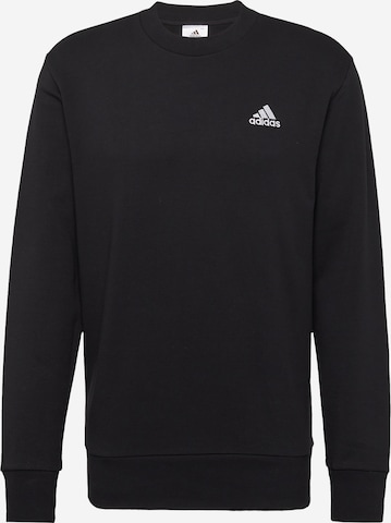 ADIDAS SPORTSWEAR Sportovní mikina 'Essentials French Terry Embroidered Small Logo' – černá: přední strana