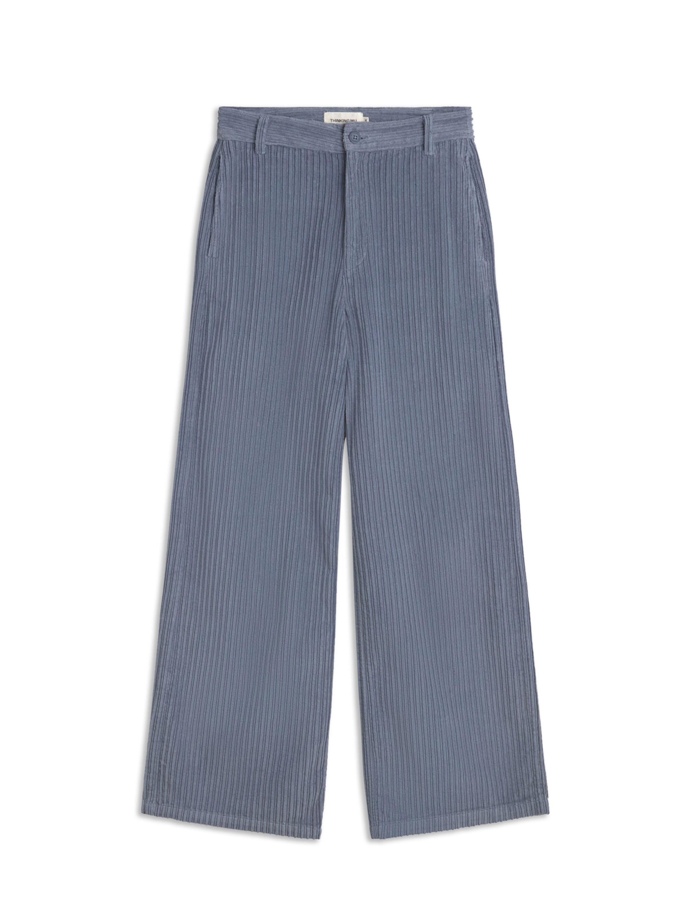 Thinking MU Regular Pants 'Karina' in Blue: front