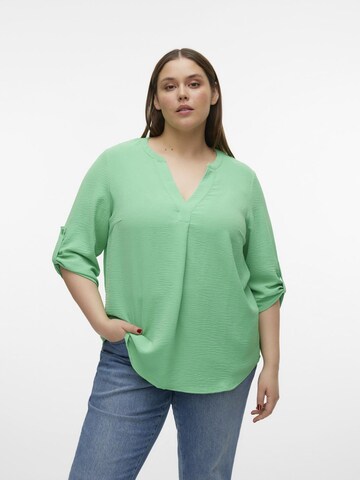 Vero Moda Curve Blouse in Groen: voorkant