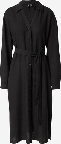 VERO MODA Skjortklänning 'LINN' i svart: framsida