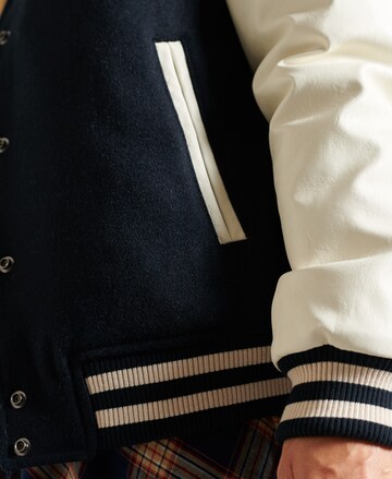 Superdry Between-Season Jacket 'College Varsity' in Blue