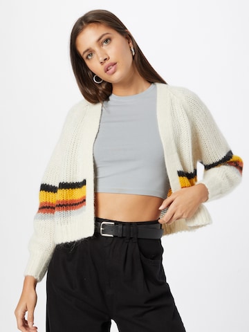 Superdry Knit Cardigan in Beige: front