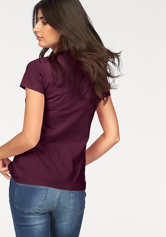 FRUIT OF THE LOOM Shirt in Purple