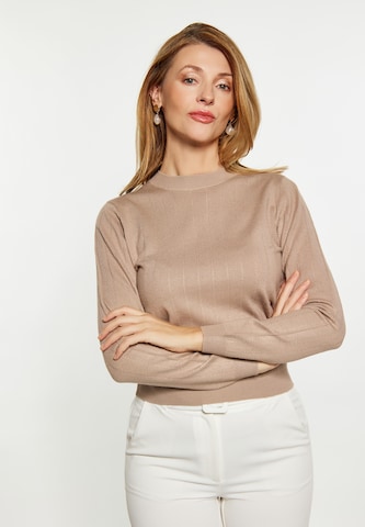 Pull-over Usha en beige : devant