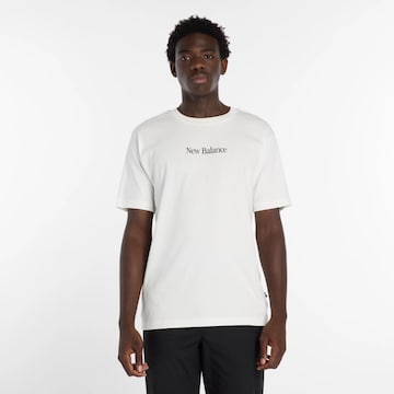 T-Shirt 'N Collage' new balance en blanc : devant