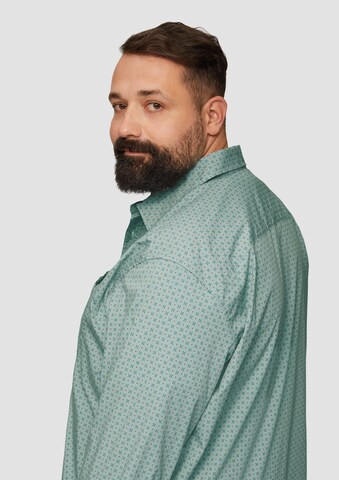 s.Oliver Men Big Sizes Comfort Fit Hemd in Grün