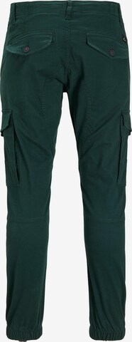 JACK & JONES Tapered Cargo Pants 'FLAKE' in Green