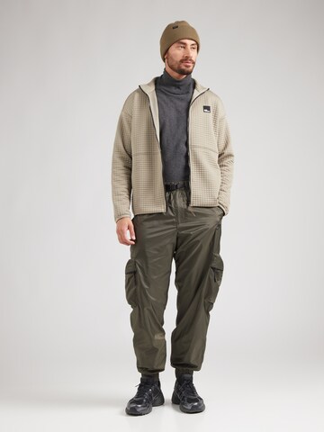 JACK WOLFSKIN Athletic fleece jacket 'MOGARI' in Grey