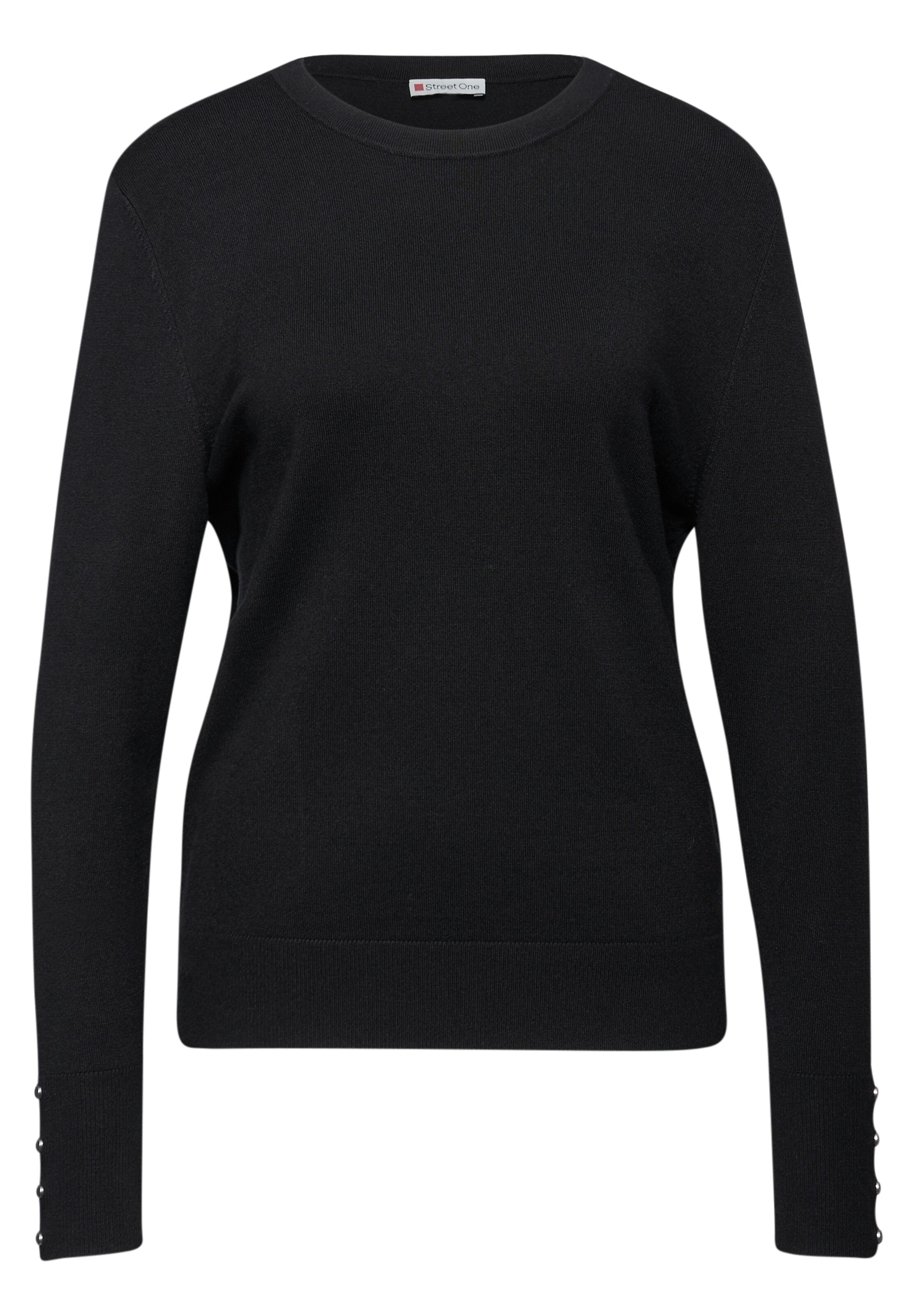 STREET ONE Pullover in Schwarz: Vorderseite