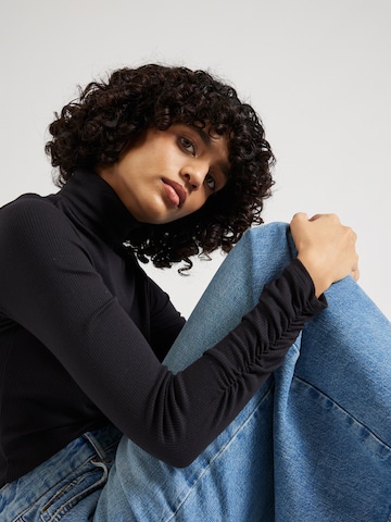 LEVI'S ® Skjorte 'Ruched Turtleneck' i blå