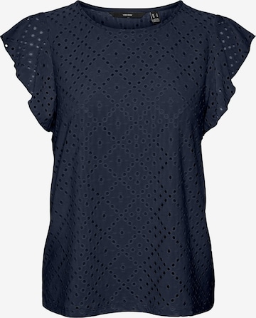 Camicia da donna 'TASSA' di VERO MODA in blu: frontale