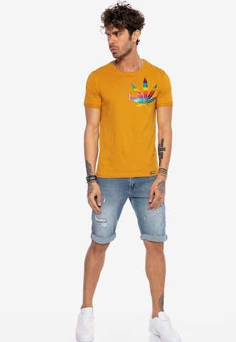 Redbridge Shirt 'legalize it' in Yellow