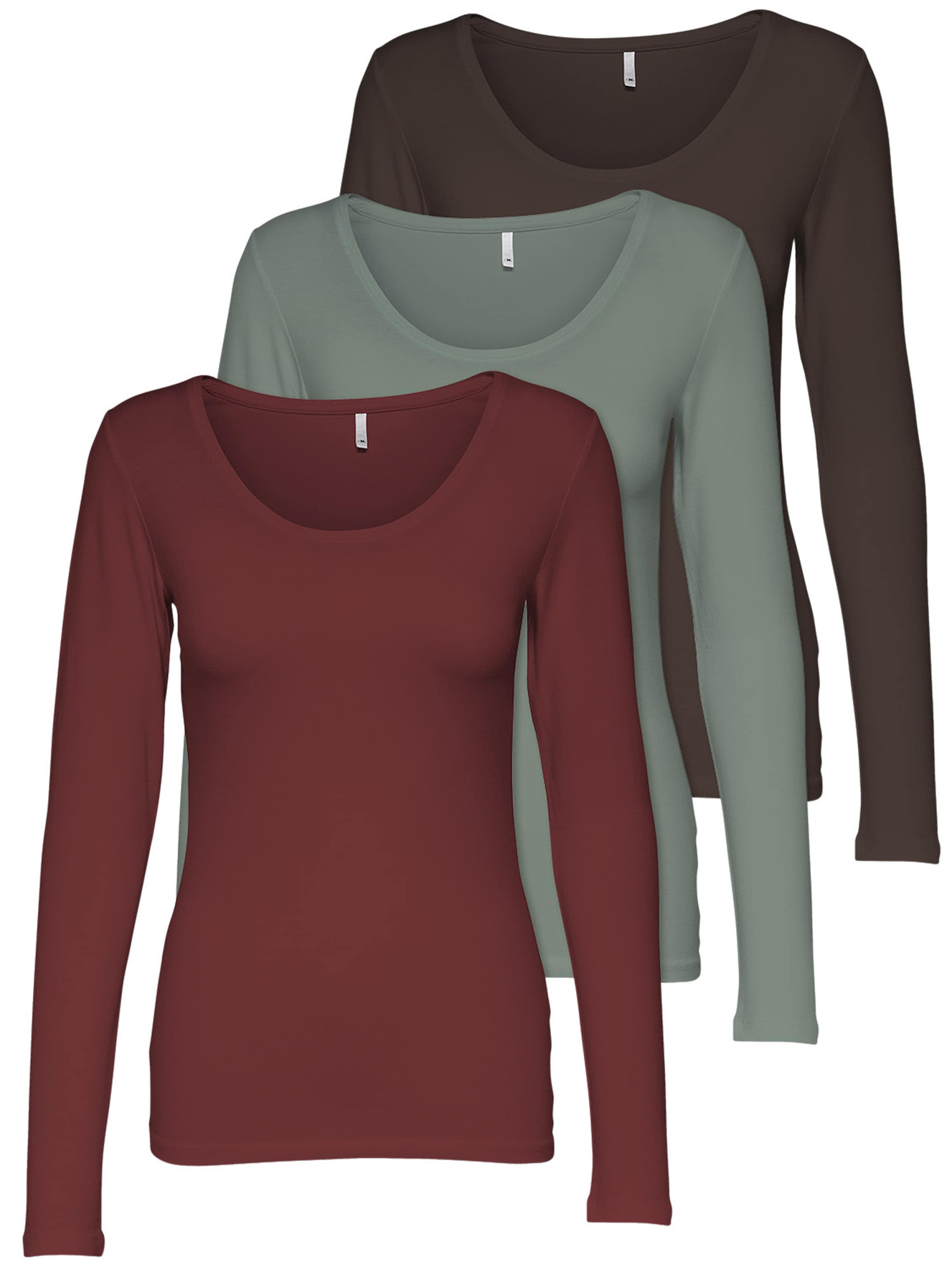 ONLY Shirt in Braun: Vorderseite