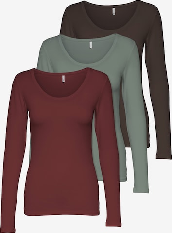 ONLY Shirt in Brown: front