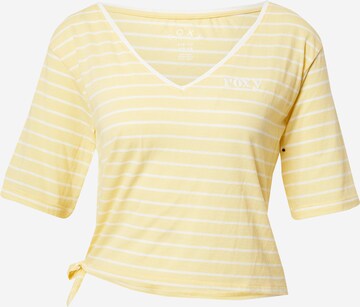 T-shirt 'BIKINI MOMENTS' ROXY en jaune : devant