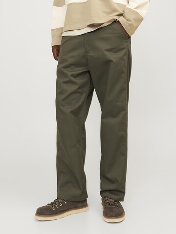 JACK & JONES Loosefit Broek in Groen: voorkant