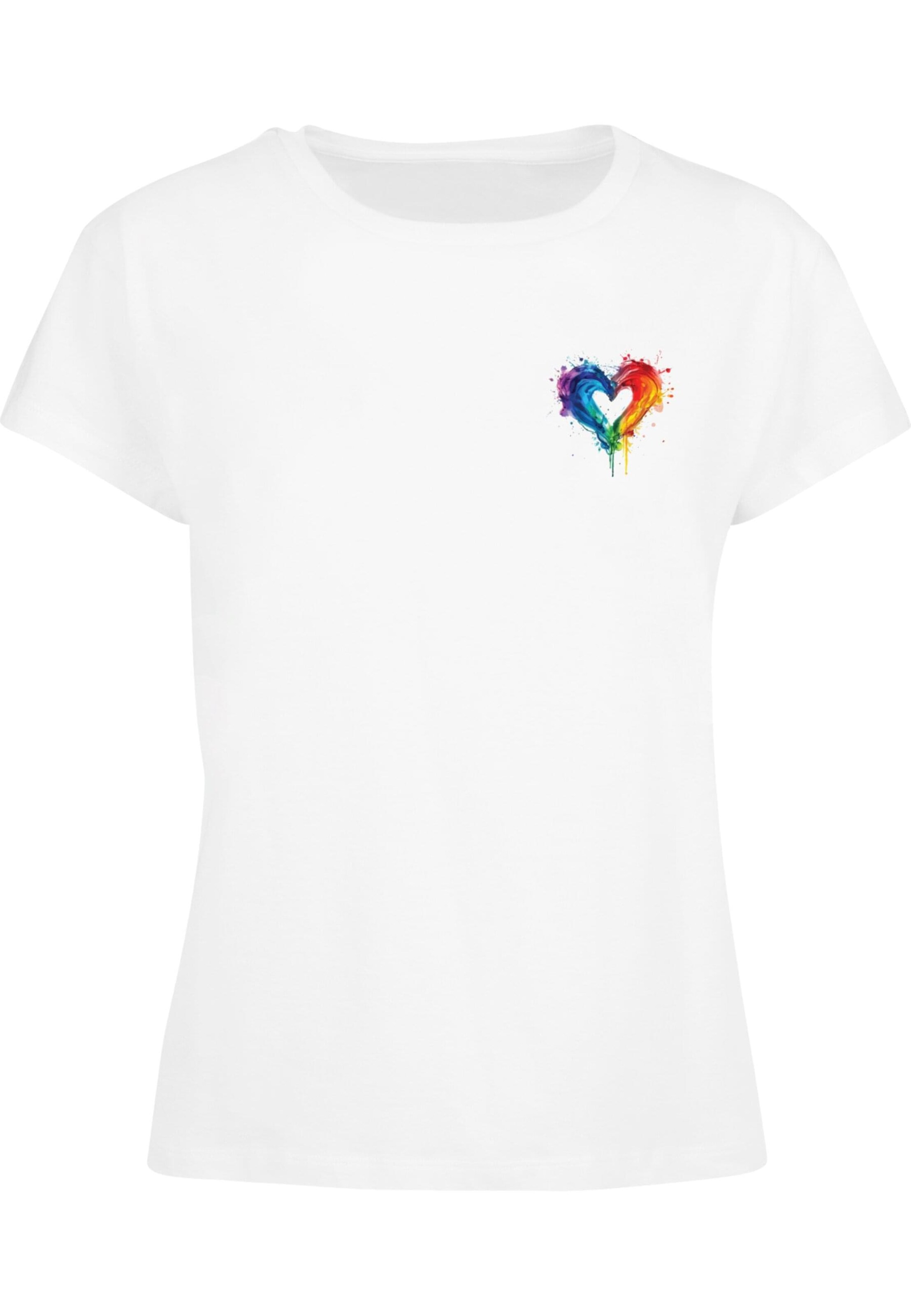 T-shirt 'Pride Splash' Merchcode en blanc : devant