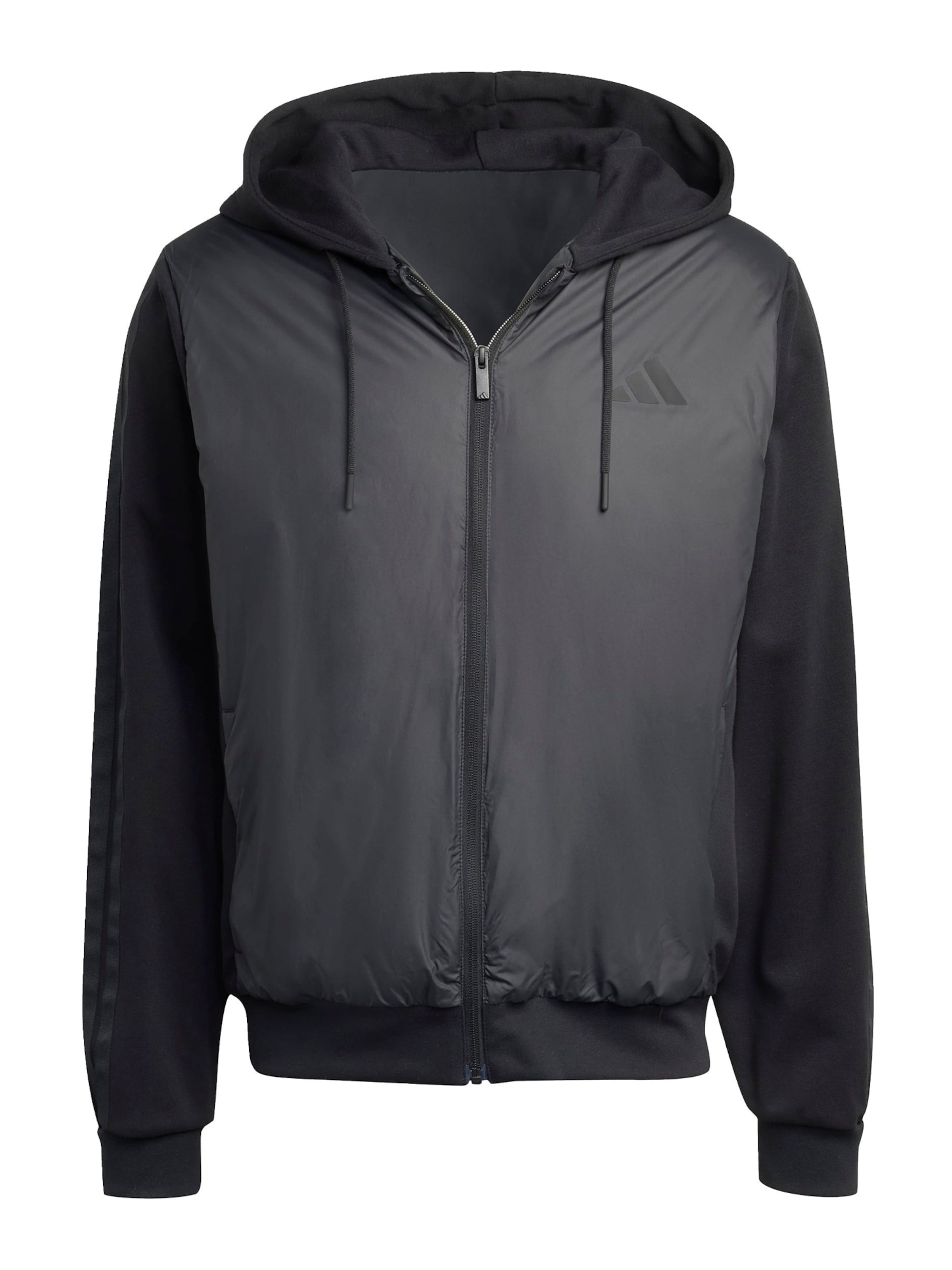 ADIDAS SPORTSWEAR Αθλητικό μπουφάν 'Ess' σε μαύρο: μπροστά