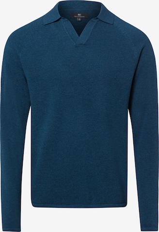 Pull-over Nils Sundström en bleu : devant