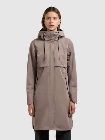 khujo - Abrigo de entretiempo ' Manao 2' en marrón: frente