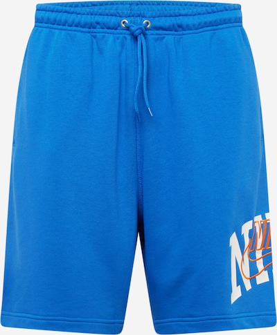 Nike Sportswear Calças 'CLUB' em azul real / laranja / branco, Vista do produto