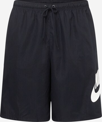 Loosefit Pantaloni 'CLUB' de la Nike Sportswear pe negru: față